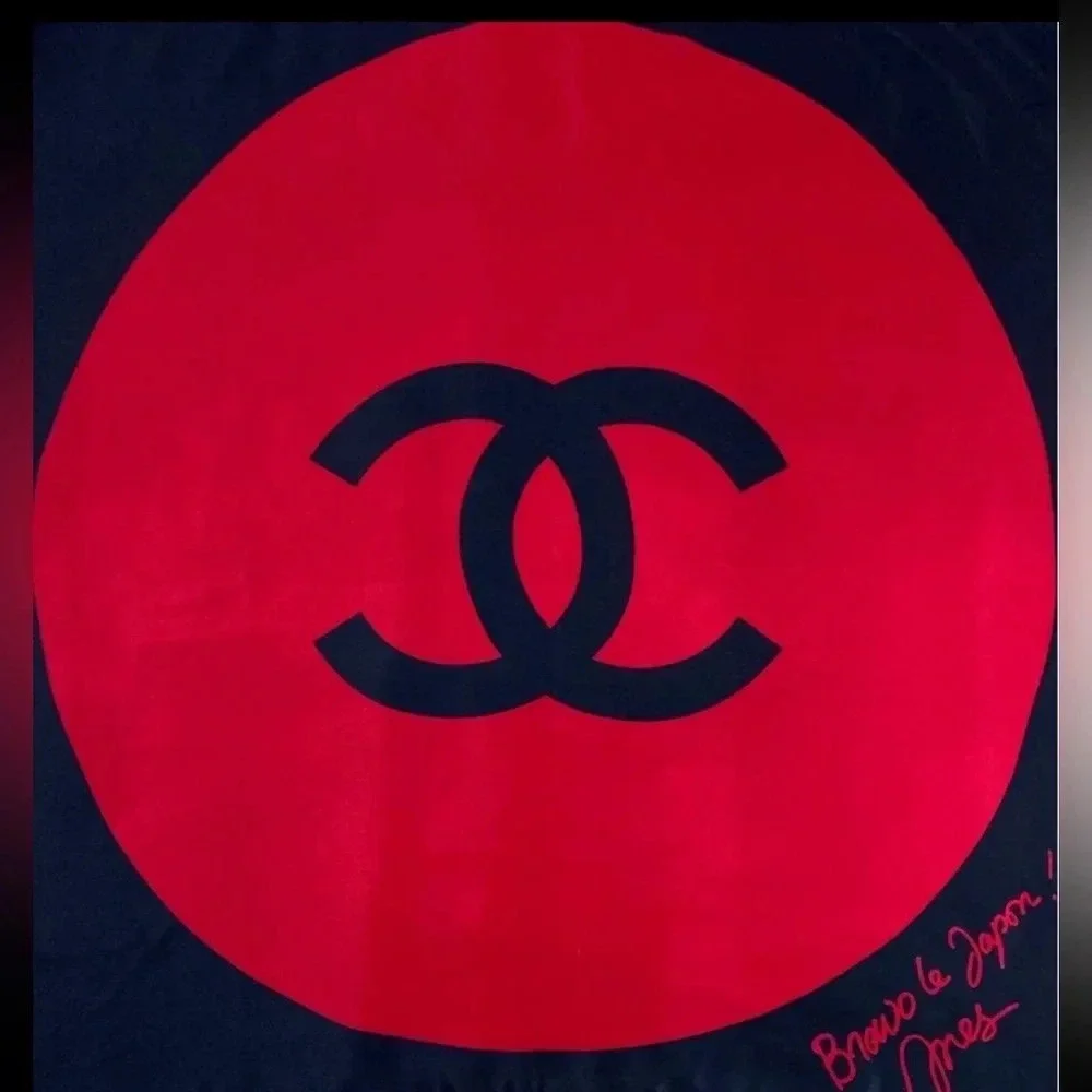 Chanel 100% Silk Scarf, “Bravo le Japon!